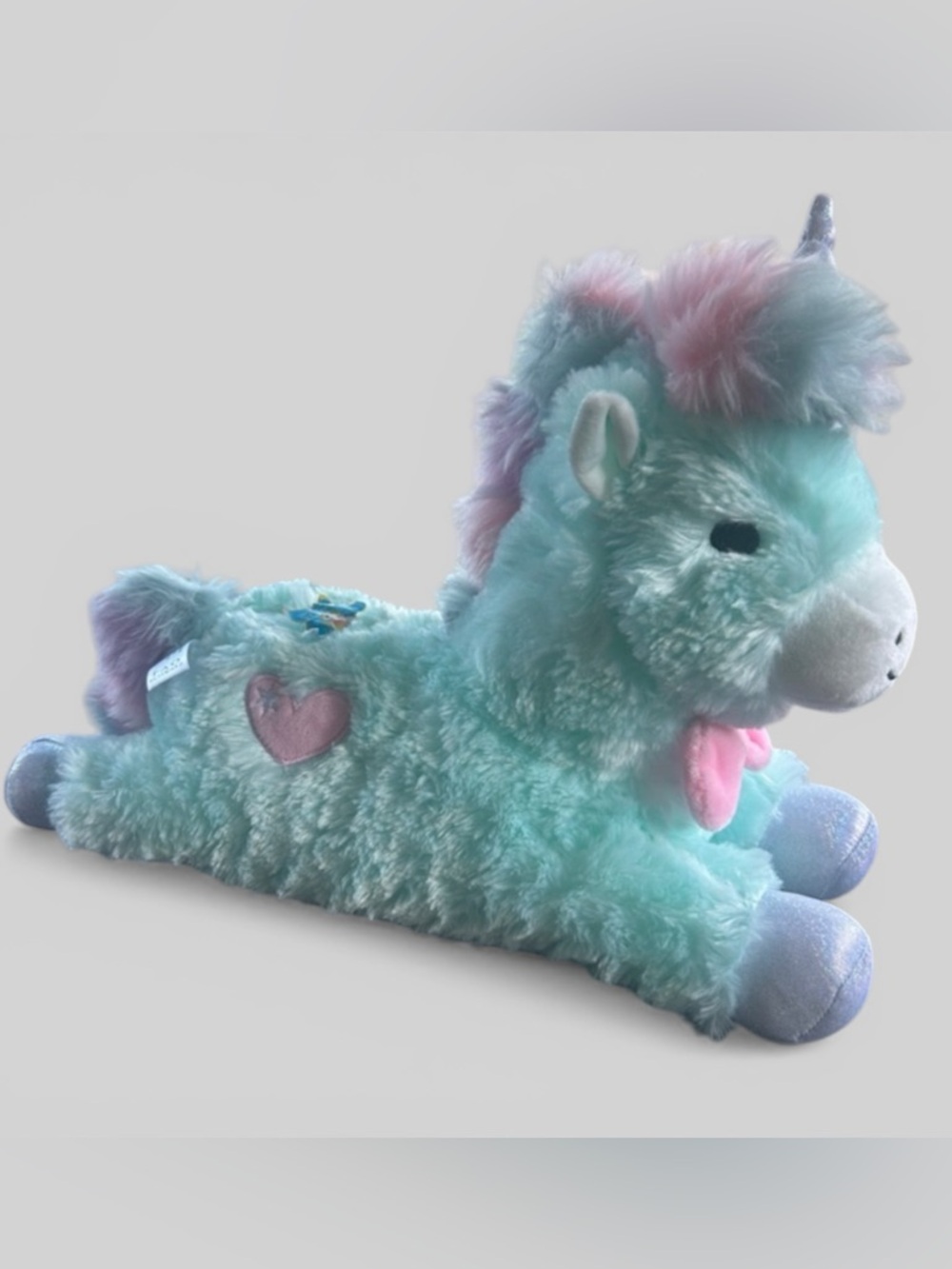 FAO Schwartz Glow Brights pastel rainbow unicorn with sound and light New